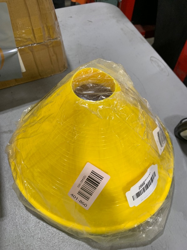 Photo 1 of GameCraft Large Profile Cones, Yellow (Pack of 12)