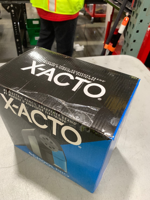 Photo 1 of X-ACTO Pencil Sharpener, SchoolPro Electric Pencil Sharpener, Heavy Duty Sharpener for School, Classroom and Teacher Supplies, Perfect for Addition to Homeschooling Supplies, Black, 1 Count