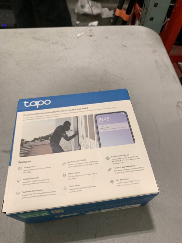 Photo 1 of Tapo TP-Link 2K Security Camera Outdoor Wired, IP66 Weatherproof, Motion/Person Detection, Built-in Siren w/Night Vision, Cloud/SD Card Storage, 2-Way Audio, Works w/Alexa & Google Home C310