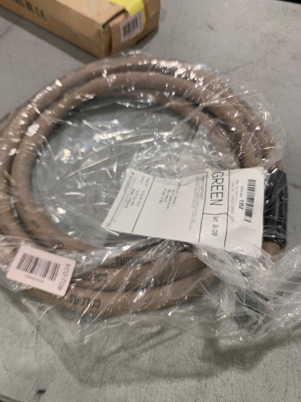 Photo 1 of Flexzilla Colors Lead-In Garden Hose 5/8in. x 10ft., Lightweight All-Weather Water Hose, Durable and Flexible, Leak-Free Connections, Brown Mulch