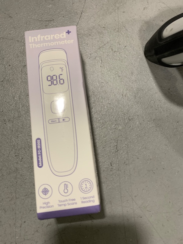 Photo 1 of No-Touch Thermometer for Adults and Kids, Digital Accurate Baby Thermometer with Fever Alarm, 1 Second Fast Result, Easy to use, 2 in 1 Mode (Purple)