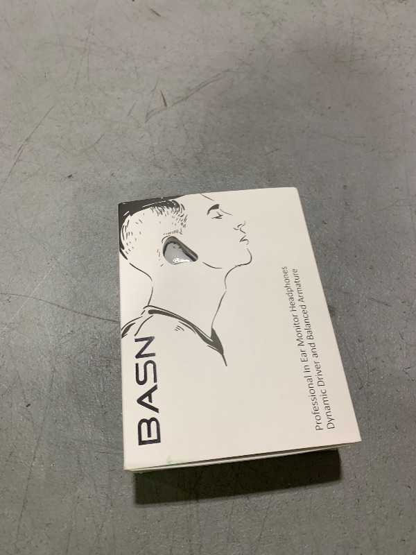 Photo 1 of BASN Bmaster Triple Drivers in Ear Monitor Headphone with Two Detachable Cables Fit in Ear Suitable for Audio Engineer, Musician (White)