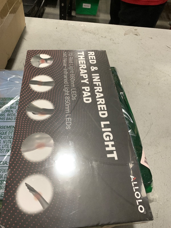 Photo 1 of ALLOLO Red Light Therapy for Body, 3-in-1 LED Bead with Timer Remote Control, 12.6"*6.3" 660nm&850nm Infrared Light Therapy for Body Pain Relief Wearable for Muscle Repair