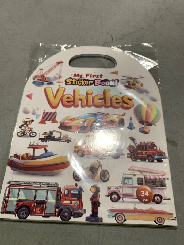 Photo 1 of 3-Pack Reusable Sticker Books for Toddlers 2-4 Years, Vehicles Truck, Animals & Farm Jelly Activity Stickers for Boys Girls Road Trip Airplane Train Travel Essentials Toy for Kids Birthday Gifts