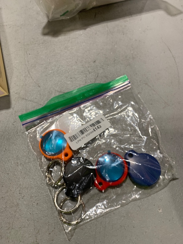 Photo 1 of 2025 New Waterproof AirTag Keychain Holder - (Set of 4) Air Tag Locking Case with Cable, Compatible with Apple AirTags, Ultra Durable Loss Prevention Case for Luggage, Keys,Black, Orange, Blue, Red