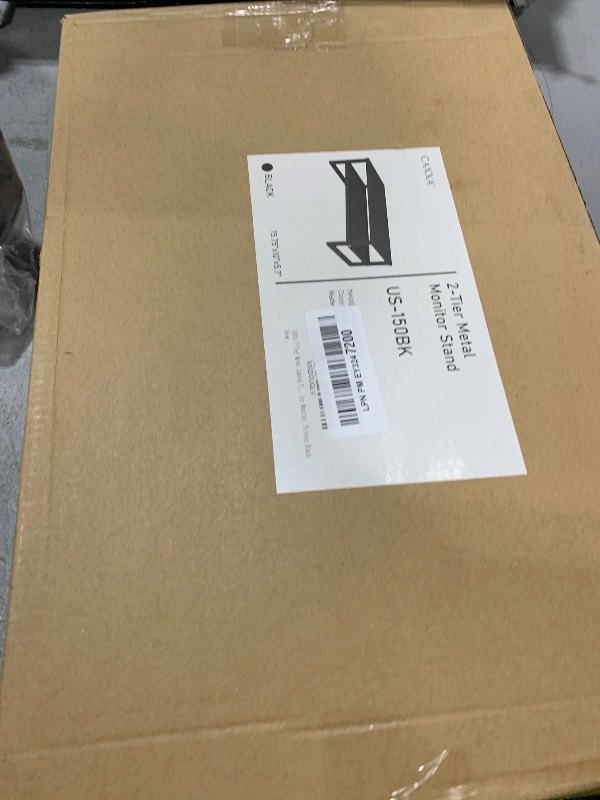 Photo 1 of CAXXA 2-Tier Metal Laptop PC Monitor Stand Riser MAX 50 LBS Loading for Monitor, Printer,Black