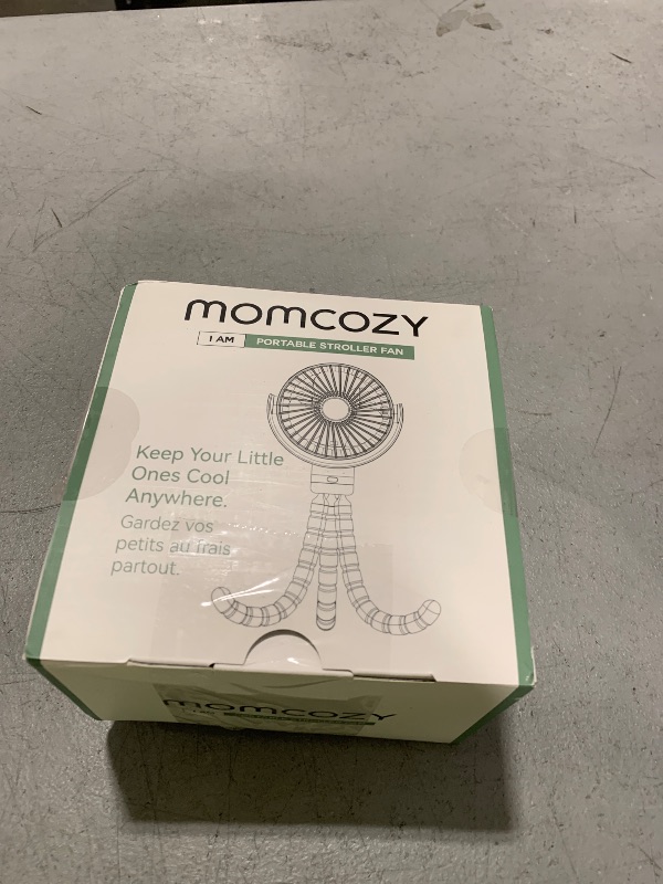 Photo 1 of Momcozy Portable Stroller Fan, 8000mAh, 27H Ultra-long Battery Life, Detachable 4 Speed 360°Rotate, LED Night Light with 2 Modes, USB Rechargeable Handheld Cooling Fan for Travel, Car Seat, Bedroom