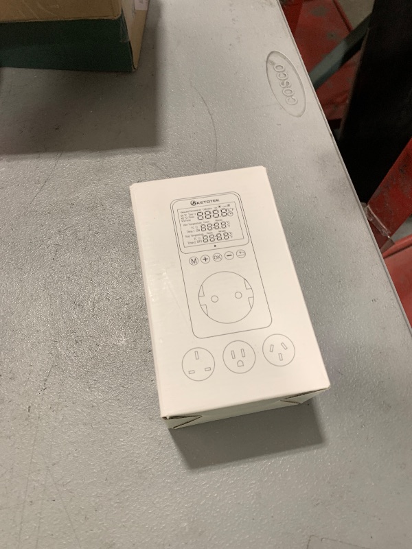 Photo 1 of KETOTEK KT3200PRO Digital Temperature Controller Outlet Day Night Thermostat Plug Socket Heating Cooling Temp Controller with Sensor Timer Regulator for Reptile Greenhouse Brewing Refrigerator