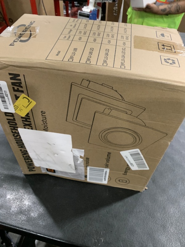 Photo 1 of POWERENG Bathroom Fan Ceiling Mount Exhaust Ventilation,141 CFM 0.7 Sones,4 Inches Duct,White,Very Quiet Ventilation and Exhaust Fan