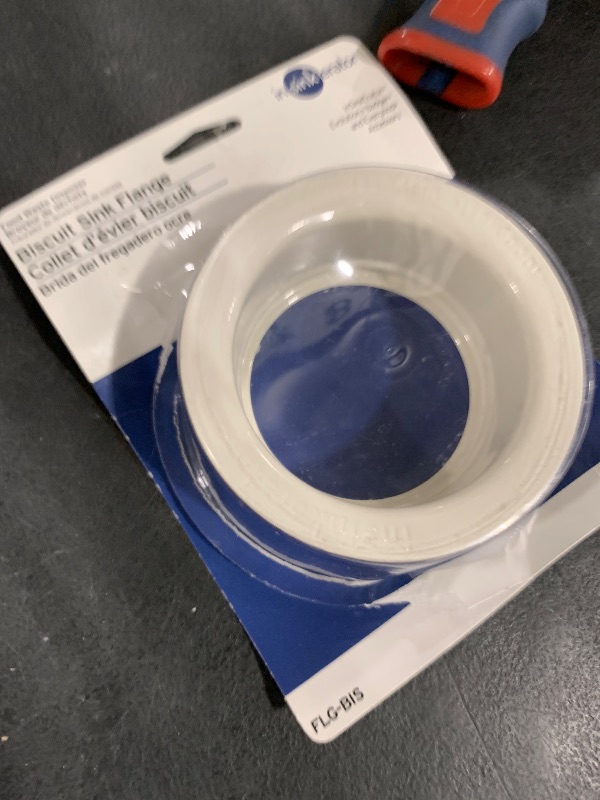 Photo 1 of INSINKERATOR Kitchen Sink Flange for INSINKERATOR Garbage Disposal, FLG-BIS, Biscuit