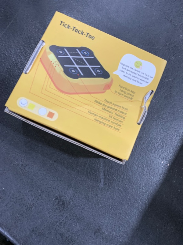 Photo 1 of COUOMOXA Fits Tic Tac Toe Games for Kids: 4-in-1 Portable Sensory Puzzle Game - 6 7 8 9 10 11 12 Years Old Kids Electronic Toy for Travel Home School (4-in-1 Tic Tac Toe Games)