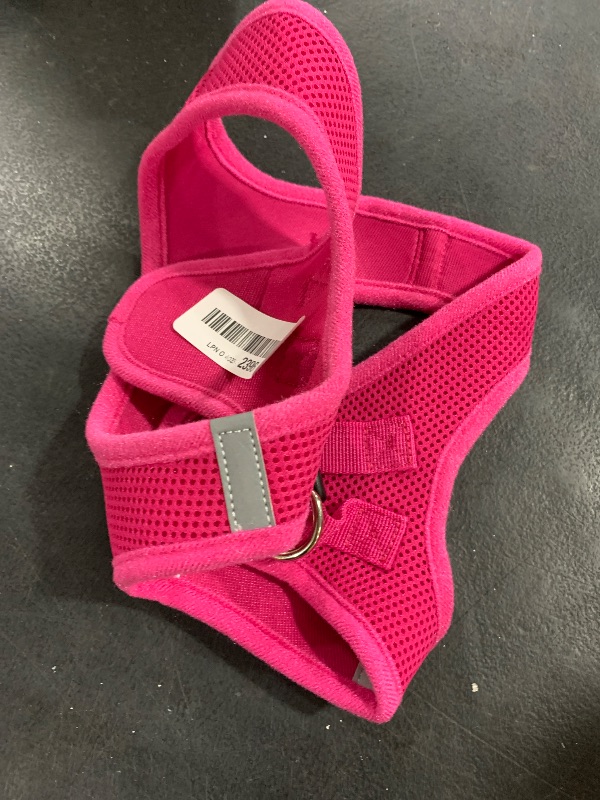 Photo 1 of Best Pet Supplies Voyager Step-in Air Harness - All Weather Mesh, Reflective, No Pull Harness for Dogs, Cats - Secure with Hook & Loop Fastener, Buckle, Double D-Rings - Fuchsia, L