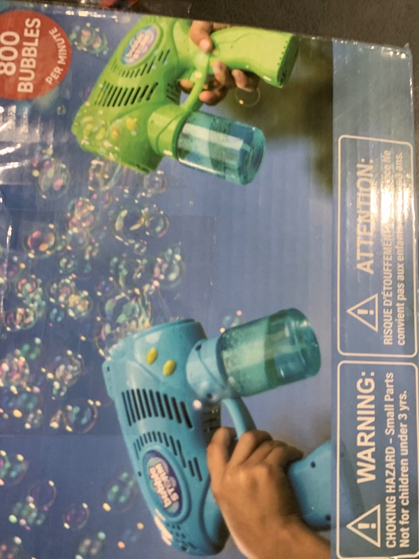 Photo 1 of JOYIN 2 Kids Bubble Gun with 2 Bottles Refill Solution, Bubble Machine Gun for Toddlers 1-3 Kids 4-8, Party Favors, Summer Toy, Outdoors, Easter, Birthday Gift