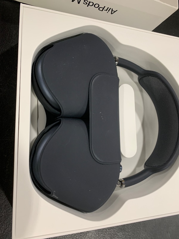 Photo 1 of Apple AirPods Max Wireless Over-Ear Headphones, Pro-Level Active Noise Cancellation, Transparency Mode, Personalized Spatial Audio, USB-C Charging, Bluetooth Headphones for iPhone - Midnight