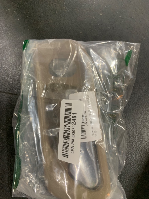 Photo 1 of Front Left Driver Side Interior Inside Door Handle for 1998-2002 Honda Accord Sedan, Beige Housing with Chrome Lever, Replace# 72165-S0X-A21ZB