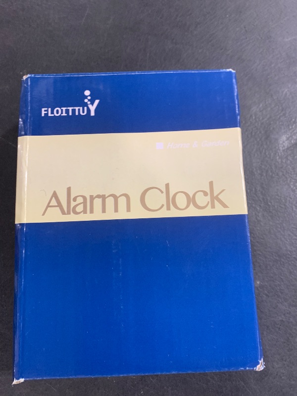 Photo 1 of FLOITTUY Loud Alarm for Deep Sleepers 4'' Twin Bell Alarm Clock with Backlight for Bedroom and Home Decoration black 