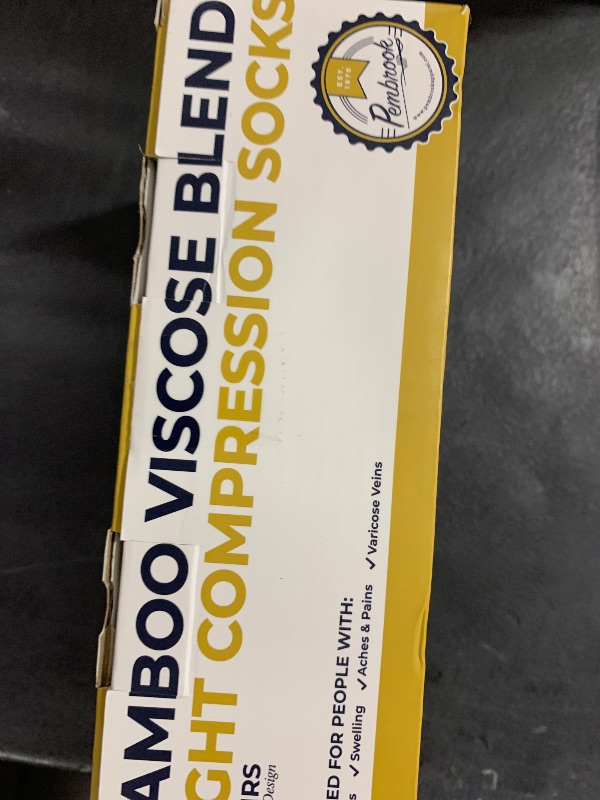 Photo 1 of Pembrook Bamboo Viscose Light Compression Socks - 3 Pairs | 8-15 mmHg for Women and Men | Black, Grey, Navy | for Soreness, Varicose Veins, Edema