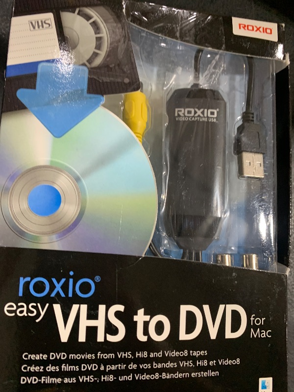 Photo 1 of Roxio Easy VHS to DVD for Mac | VHS, Hi8, V8 Video to DVD or Digital Converter [Mac Disc]