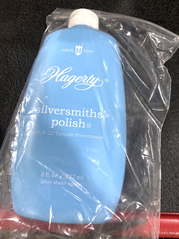 Photo 1 of Hagerty Silversmiths' Polish, Professional Silver Cleaner and Tarnish Remover for Jewelry, Silverware, Gold and More, Kosher Certified, Made in USA, 8 Fl Oz