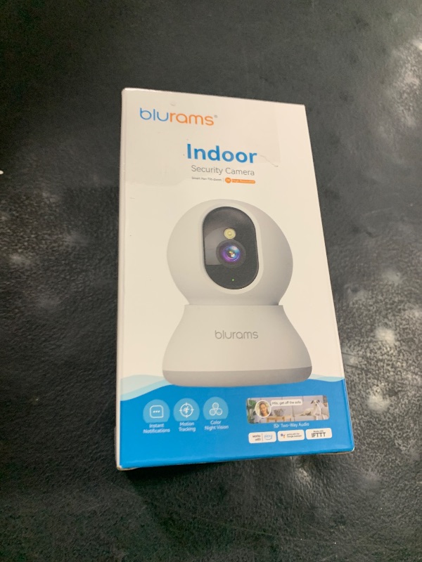 Photo 1 of blurams Indoor Camera 2K, Cameras for Home Security 5G&2.4GHz, 360° Pet Camera w/Motion Tracking, Phone App, 2-Way Audio, IR Night Vision, Siren, Works with Alexa & Google Assistant