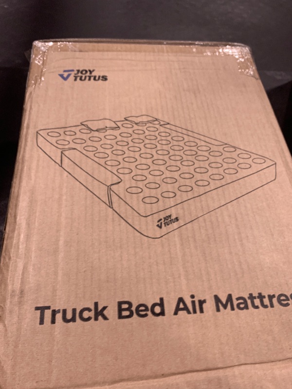 Photo 1 of JOYTUTUS Truck Bed Air Mattress for 6.4-6.7Ft, Full Size Regular Beds for Pickup Outdoor Camping, Truck Tent Accessories with Carry Bag & Cup Holder & Cavity Design, Black