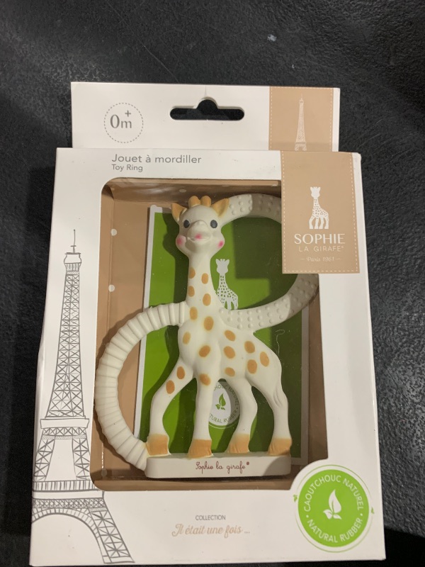 Photo 1 of Sophie la girafe Teething Ring | Made from Natural Rubber | Designed for Teething Babies | Awaken All 5 Senses | Easy to Clean