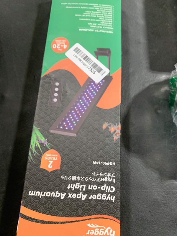 Photo 1 of hygger Clip On 24/7 Lighting Aquarium LED Light,Sunrise-Daylight-Moonlight and DIY Mode, Adjustable Timer/Brightness Fish Tank Light with 7 Colors for Planted Tank (14W for 12~20in Tank)