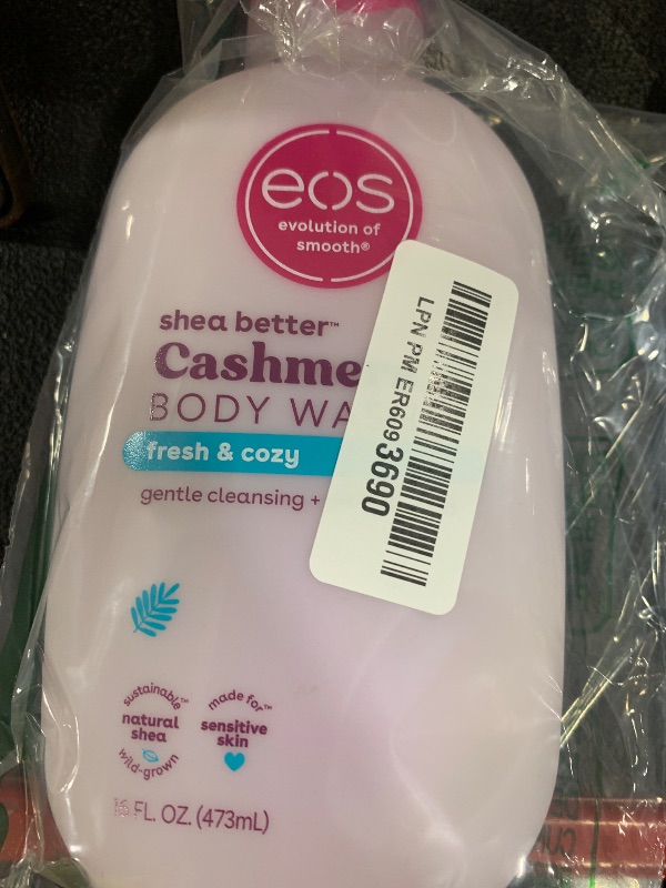 Photo 1 of eos Shea Better Cashmere Body Wash, Fresh & Cozy, Moisturizing, pH Balanced Body Wash, Creamy Gel Formula, Paraben & Phthalate Free, Sensitive Skin, 16 fl oz