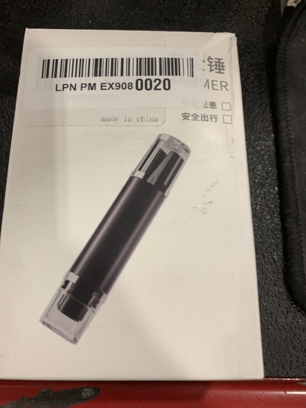 Photo 1 of Emergency Car Window Breaker, Car Spring Loaded Window Punch, Essential Window Punching Seatbelt Cutter for Driving a Car (1, Black + Gloves)