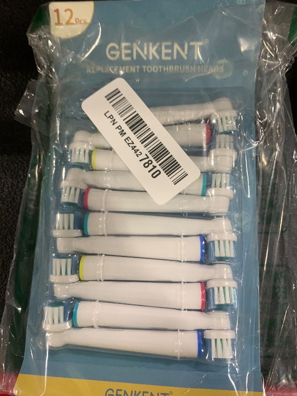 Photo 1 of Replacement Toothbrush Heads Compatible with Oral B Braun, 12 Pcs Professional Electric Toothbrush Brush Heads Compatible with Oral B Replacement Heads Refill 7000/Pro 1000/9600/500/3000