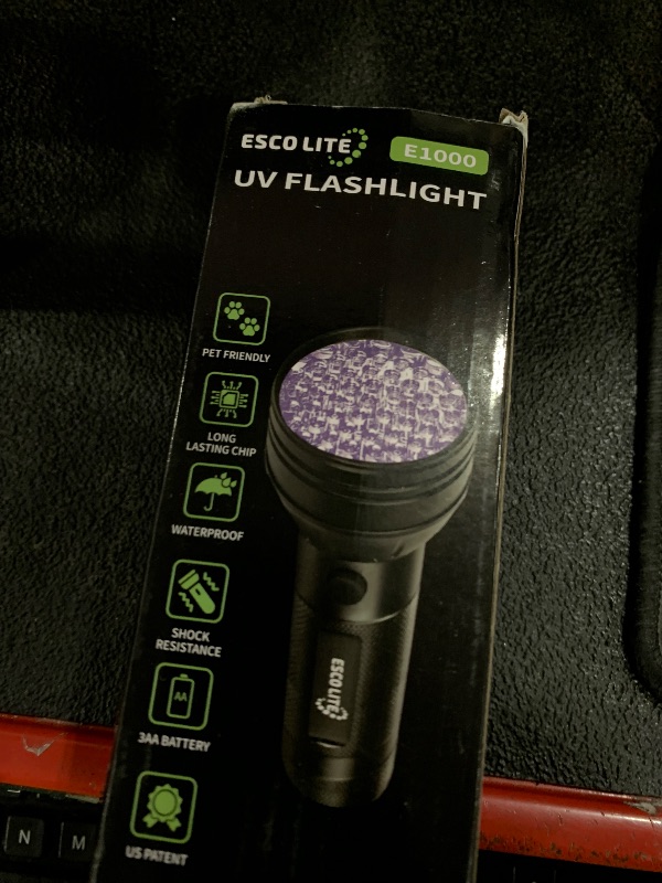 Photo 1 of ESCO LITE Escolite UV Flashlight Black Light, 51 LED 395 nM Ultraviolet Blacklight Detector for Dog Urine, Pet Stains and Bed Bug