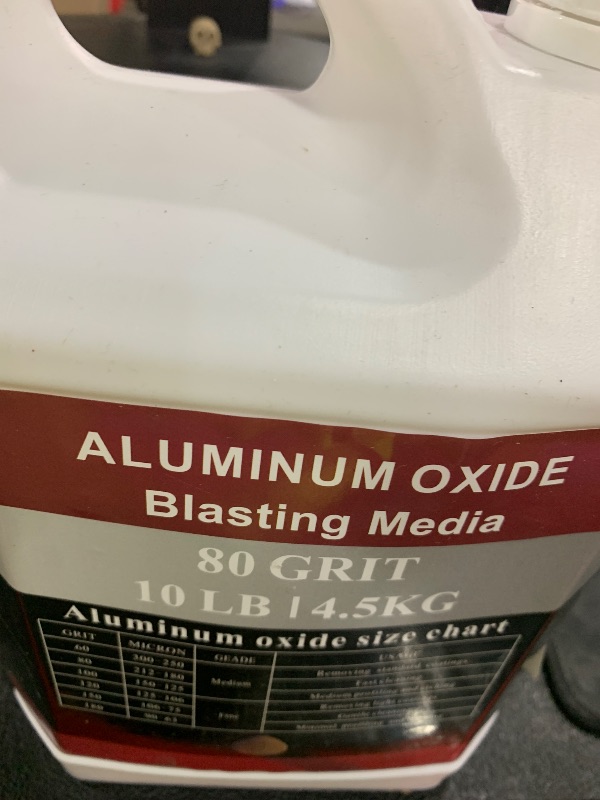 Photo 1 of Aluminum Oxide - 10 LBS - Medium to Fine Sand Blasting Abrasive Media for Blasting Cabinet or Blasting Guns. #80 GRIT
