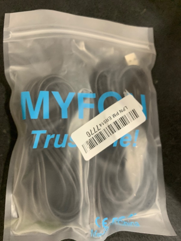 Photo 1 of MYFON Micro USB Cable, 2 Pack [10FT, 10FT], Fast Charging Cable, High Speed Data Transfer Cable, Android Phone Cable for Samsung Galaxy S7 Edge S6 S5 and More, Trustable