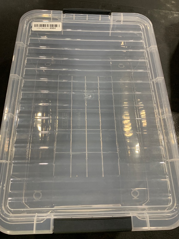 Photo 1 of Superio 13.7 Qt Clear Plastic Storage Bins with Lids and Latches, Organizing Containers, Stackable Plastic Bin for Home, Garage, School, and Office
