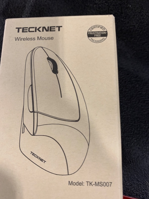 Photo 1 of TECKNET Ergonomic Mouse, Wireless Bluetooth Vertical Mouse, 4800 DPI Optical Tracking, 6 Adjustable DPI, Quiet Clicks, 2.4GHz with USB A Receiver, 12 Months Battery, 6 Buttons, Wide Compatibility
