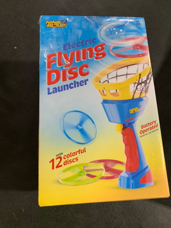 Photo 1 of Ninja Blast Flying Disc Launcher for Kids - Boys Toys Ages 4-8 Year Old - Birthday Gifts for Boy Age 4, 5, 6, 7, 8, Years - Outdoor Toys Games Gift - Backyard Toy Activities Ideas - 6-8, 5-7