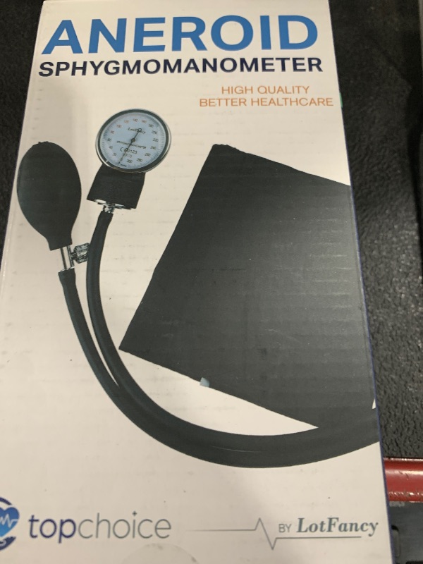 Photo 1 of LotFancy Aneroid Sphygmomanometer, Large Adult Cuff (13" to 20"), Professional Manual Blood Pressure Monitor, Nurse BP Monitor, Durable Carrying Case Included, L Cuff