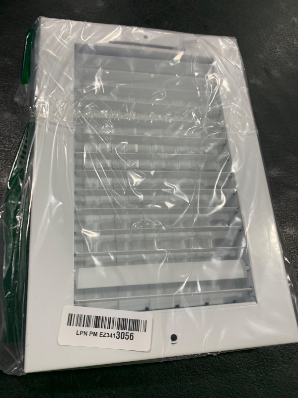 Photo 1 of 10" x 6" (Inside) Adjustable Blade Sidewall Ceiling Register Vent Cover Diffuser Heavy Duty Stamped Steel (Outside Dimension 11.9" x 8")