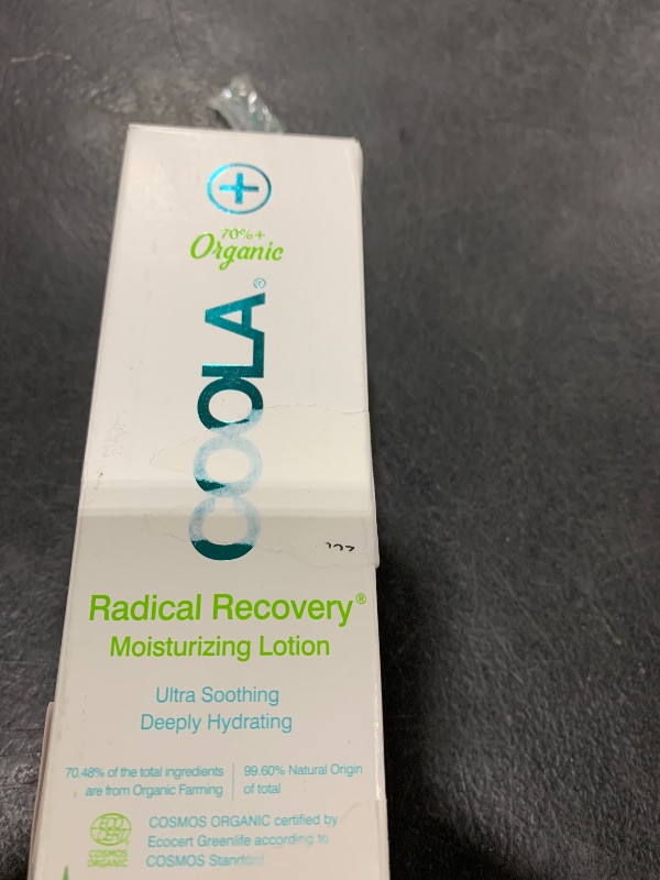 Photo 1 of COOLA Organic Radical Recovery After Sun Body Lotion, Includes Aloe Vera, Agave and Lavender Oil for Sunburn Relief, 5 Fl Oz