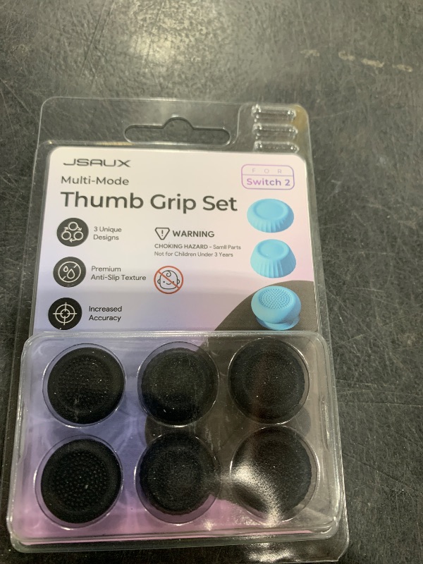 Photo 1 of JSAUX Thumb Grips for Nintendo Switch 2 (2025 Upgraded Anti-Slip), Thumb Grip Caps, Ergonomic Design, Enhanced Gaming Grip, Comfortable & Durable, Joycon Grip Stick Cover, Black, 3Pairs(6pcs)