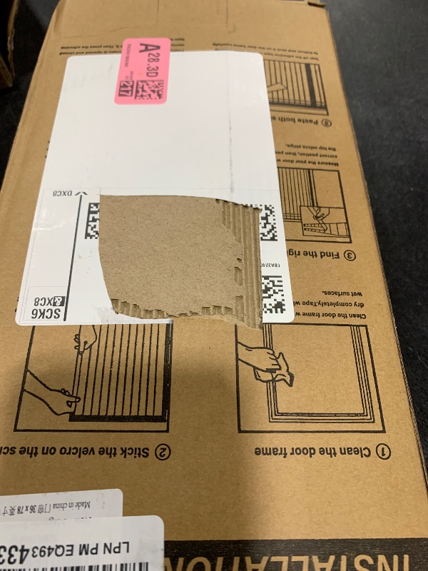 Photo 1 of Magnetic Screen Door, Keep Bugs Out, Pet & Kid Friendly?Works with Front Doors, Sliding Doors,Fit Door Size 36 x 78 Inches White