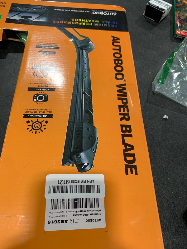 Photo 1 of AUTOBOO 26" and 16" Windshield Wipers Blades (Pack Of 2),OEM Quality Premium All-Seasons Wiper blades,Stable and Quiet Armor wiper blades