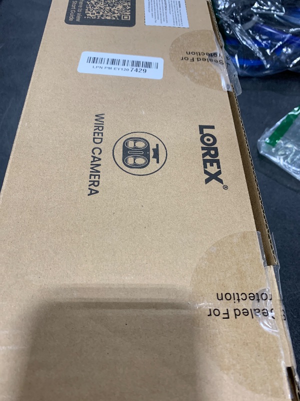 Photo 1 of Lorex 4K 8MP IP Wired Dual-Lens Add-On Outdoor Security Camera - Smart Security Lighting,180° Panoramic View, Color Night Vision, 2-Way Talk, Requires Recorder