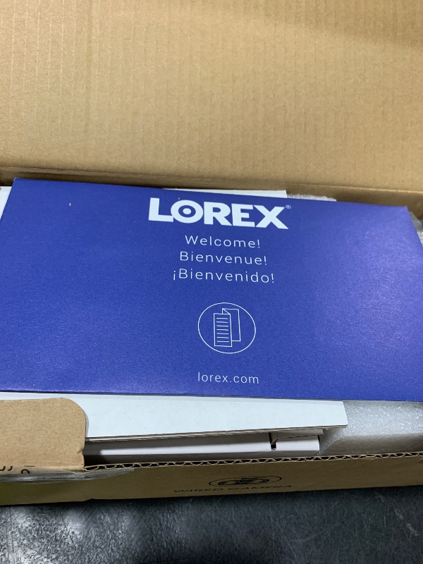 Photo 1 of Lorex 4K 8MP IP Wired Dual-Lens Add-On Outdoor Security Camera - Smart Security Lighting,180° Panoramic View, Color Night Vision, 2-Way Talk, Requires Recorder
