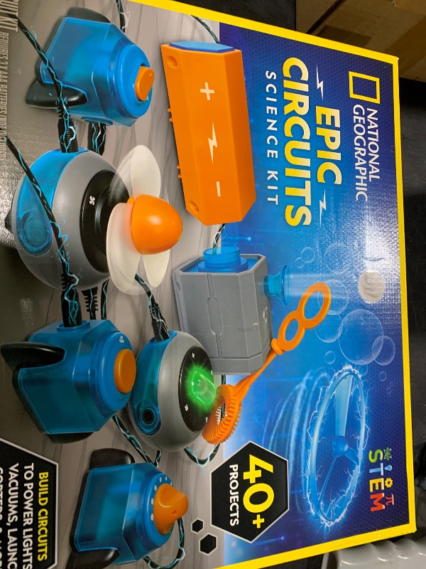Photo 1 of National Geographic Circuit Maker - Electronics Kit for Kids with 40 Electrical Circuit Projects, Electric STEM Toy