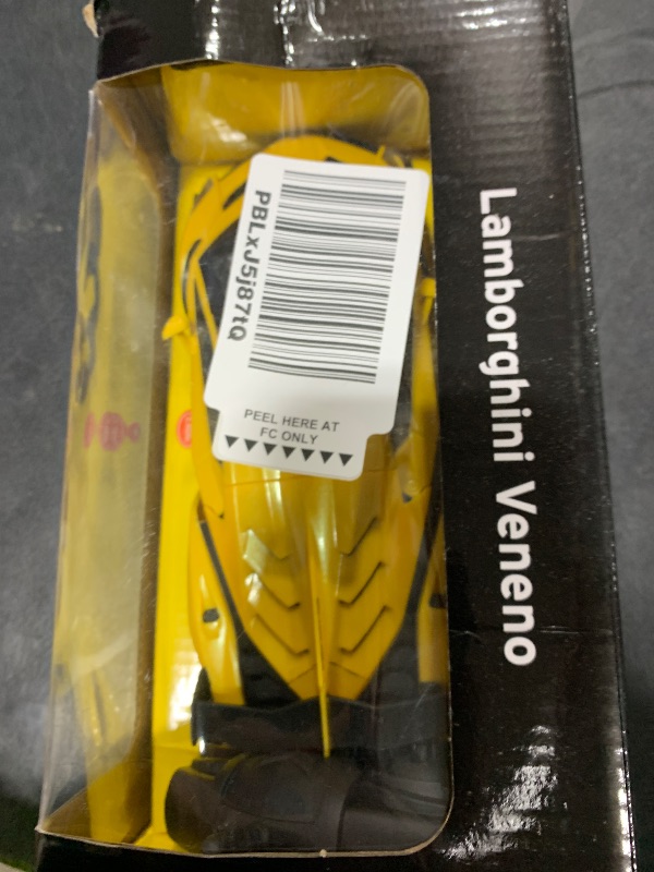 Photo 1 of QUN FENG Remote Control RC CAR Racing Cars Compatible with Lamborghini Veneno Officially Licensed 1:24 Toy RC Cars Model Vehicle for Boys 6,7,8 Years Old,Yellow
