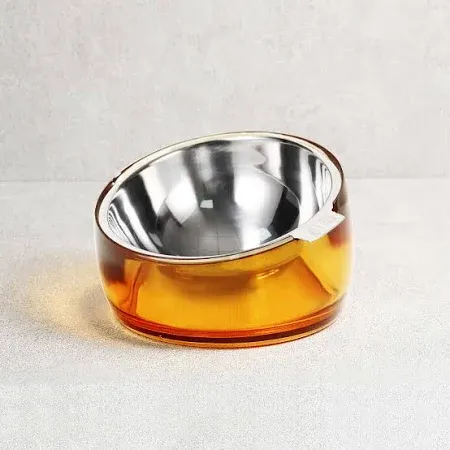 Photo 1 of Felli Oblik Pet Food Water Bowl Elevated Stainless Steel Feeder
