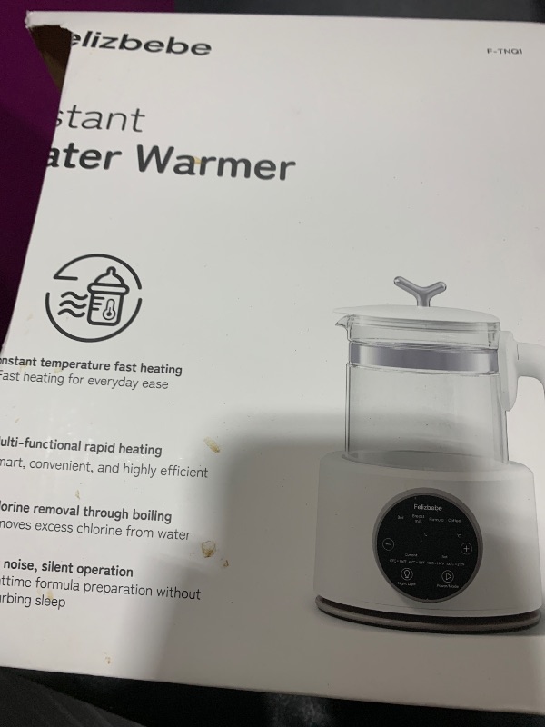 Photo 1 of Baby Bottle Warmer, Baby Milk Warmer Glass Electric Kettle Boil, Formula Maker with Night Light, Accurate Temperature Control for Formula, Water Warmer instantly Low Noise Breastmilk,Boil Coffee,Tea