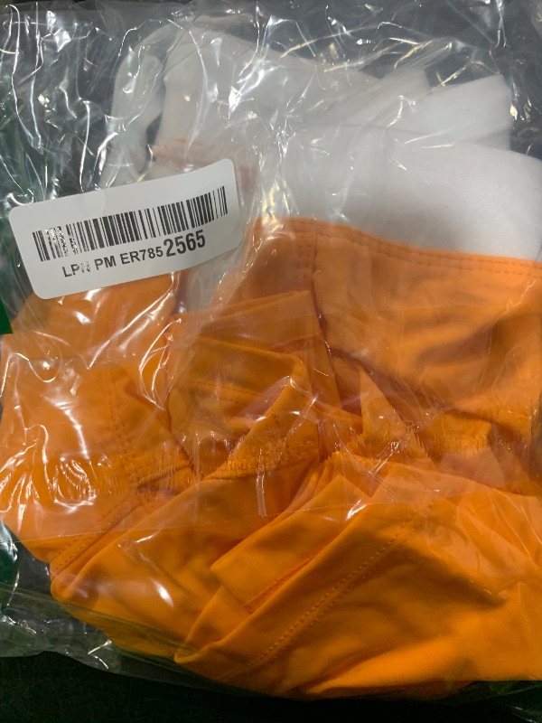 Photo 1 of TONLEN Mens Swimwear Short Swim Trunks with Zipper Pocket (US, Alpha, X-Large, Regular, Regular, Orange)