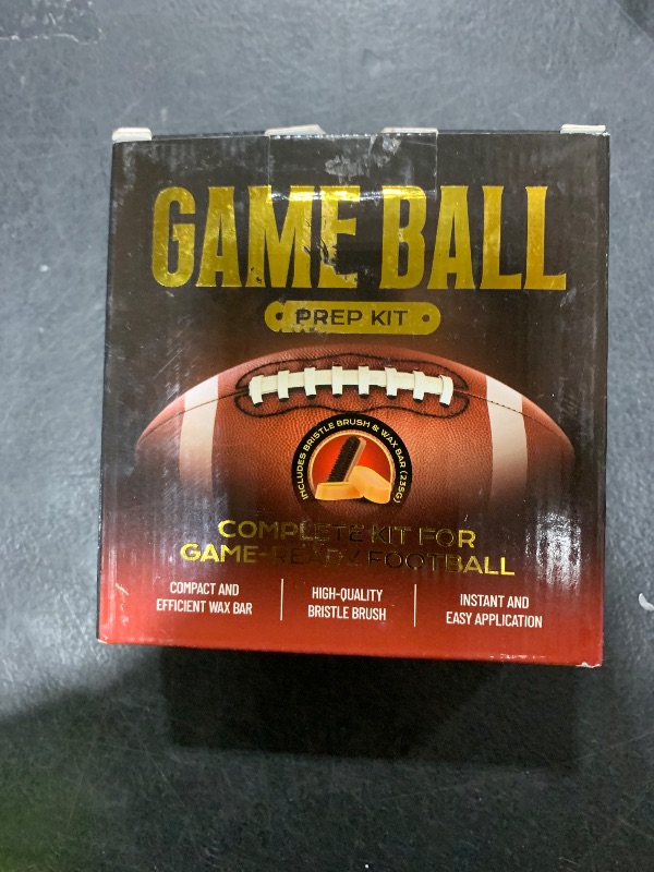 Photo 1 of 3 in 1 Football Prep Kit - for Secure Grip and Improved Tack, Leather Football Wax and Accessories for Professional and Youth Players - with 2 Wax Bars & 1 Brush